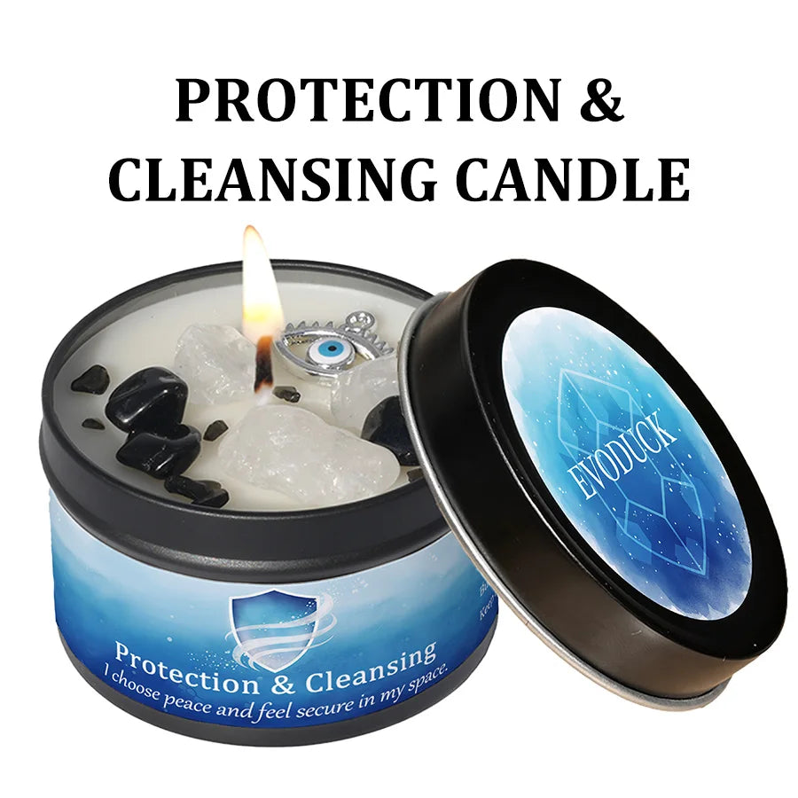 Patchouli & Cinnamon Abundance Candle — Crystal Aromatherapy