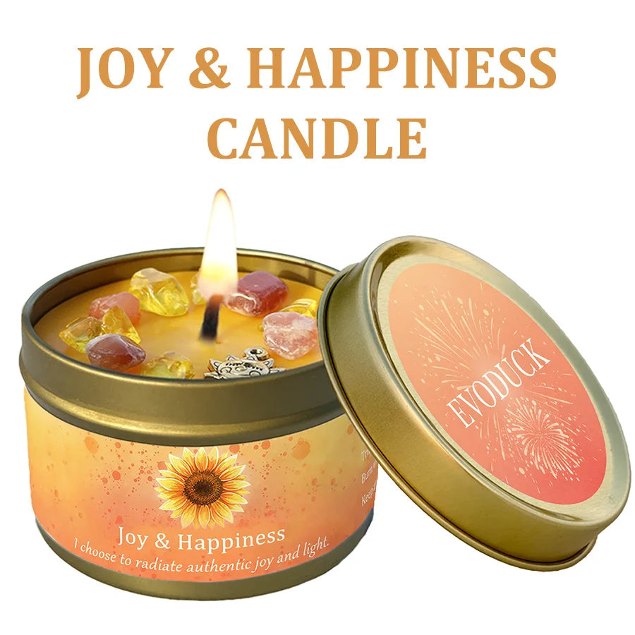 Patchouli & Cinnamon Abundance Candle — Crystal Aromatherapy