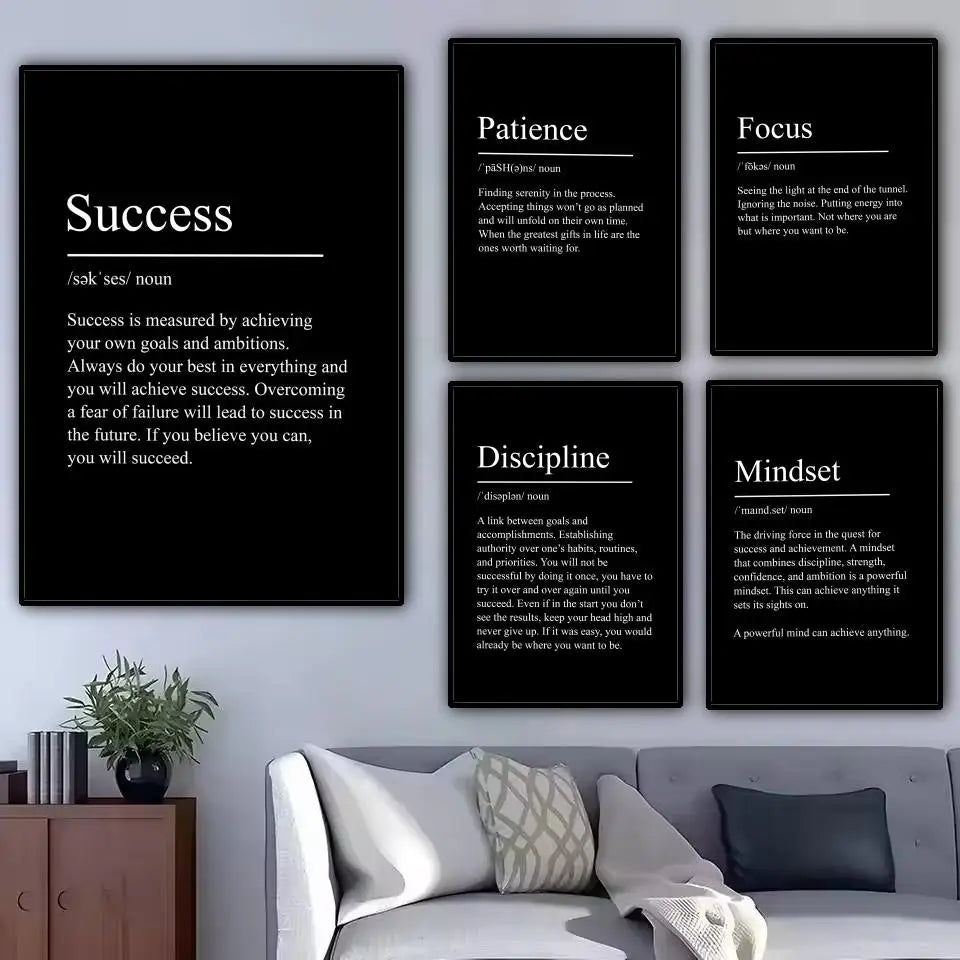 Intentional Living Wall Art — Motivational Poster for Home & Sacred Spaces
