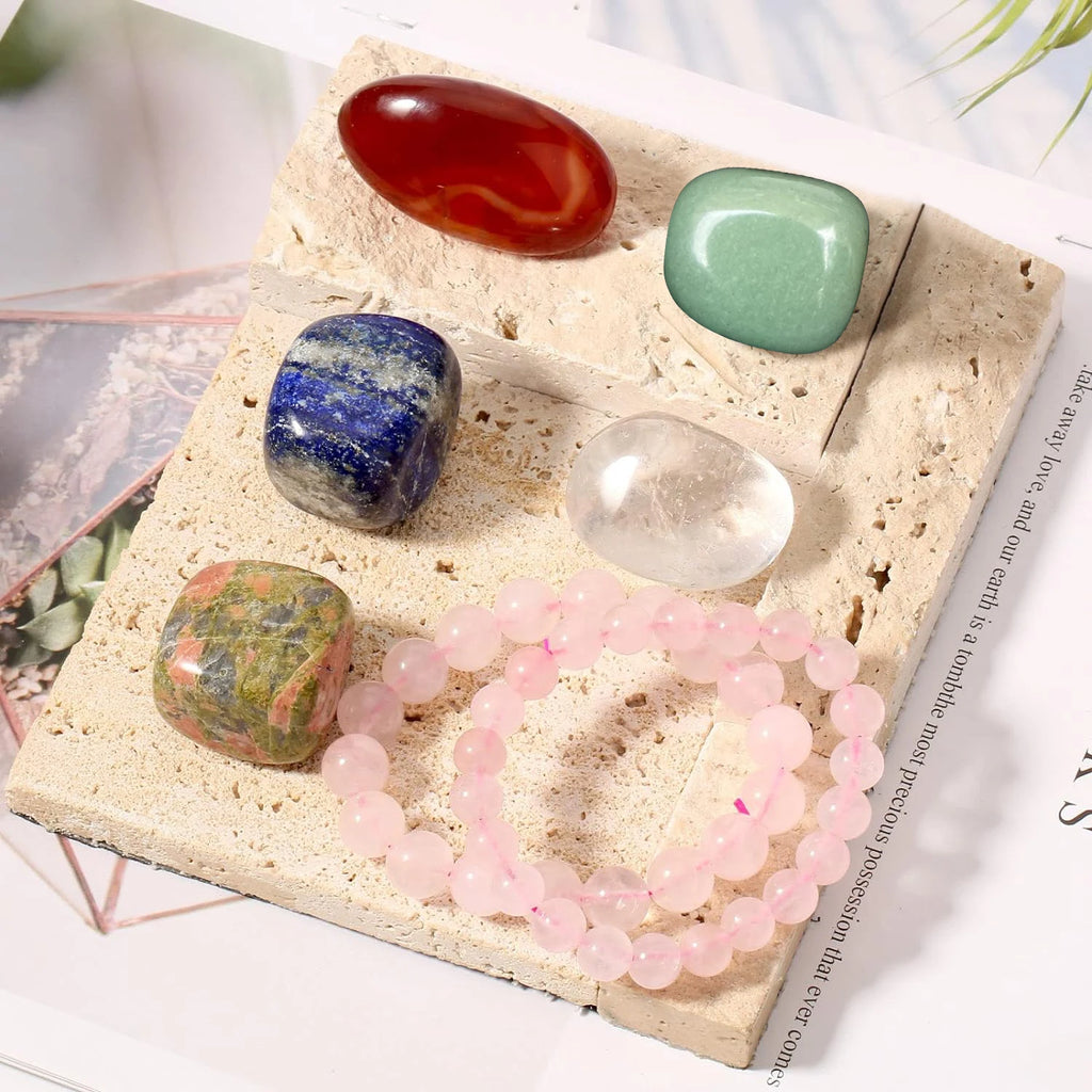 Healing Crystals & Stones Set — Abundance, Protection & Spiritual Growth