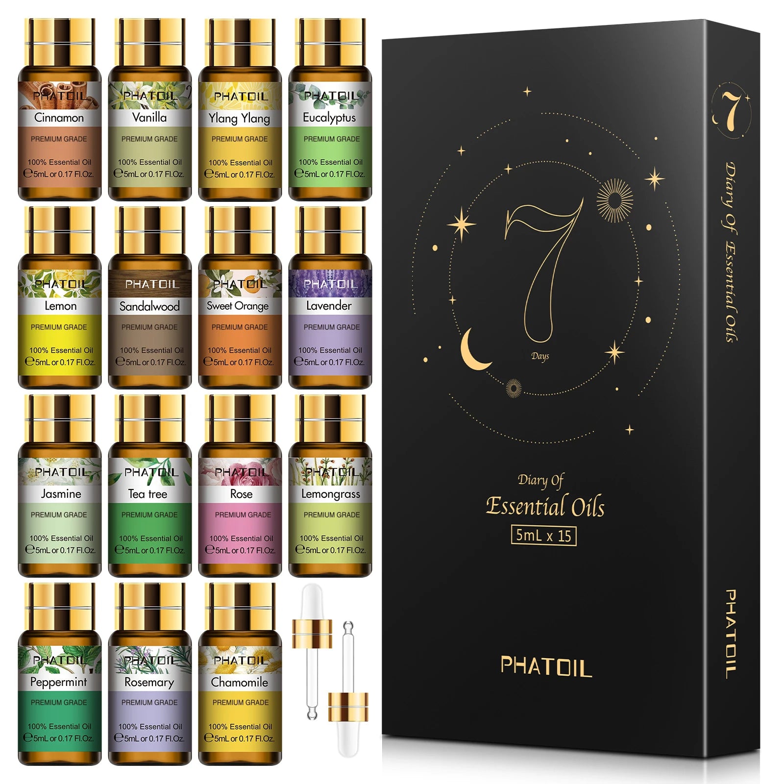 15-Piece Essential Oils Ritual Set — Pure Plant Aromatherapy Collection