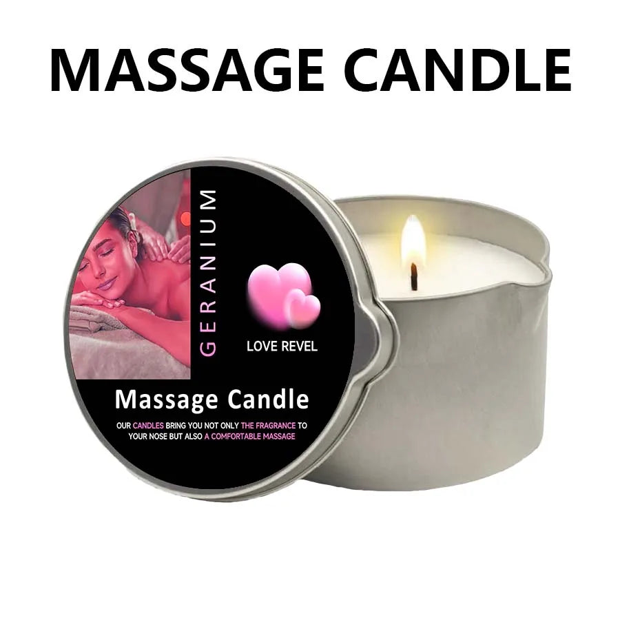 Sensual Ritual Massage Candle — Essential Oil Blend, Melts into Warm Oil