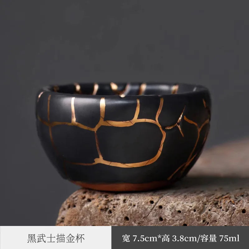 Wabi-Sabi Handmade Ceramic Tea Cup — Jingdezhen Artisan Pottery