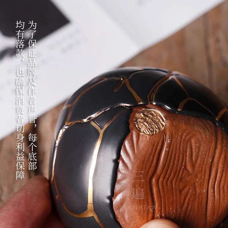Wabi-Sabi Handmade Ceramic Tea Cup — Jingdezhen Artisan Pottery