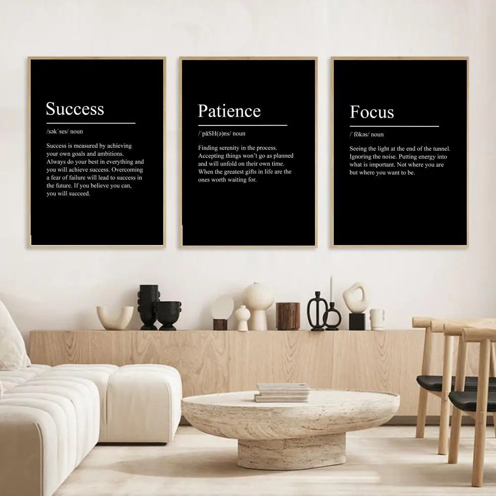 Intentional Living Wall Art — Motivational Poster for Home & Sacred Spaces