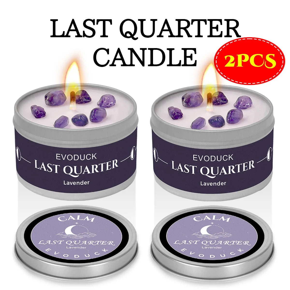 New Moon Manifestation Candle — White Sage & Law of Attraction