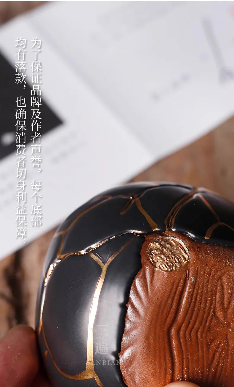 Wabi-Sabi Handmade Ceramic Tea Cup — Jingdezhen Artisan Pottery