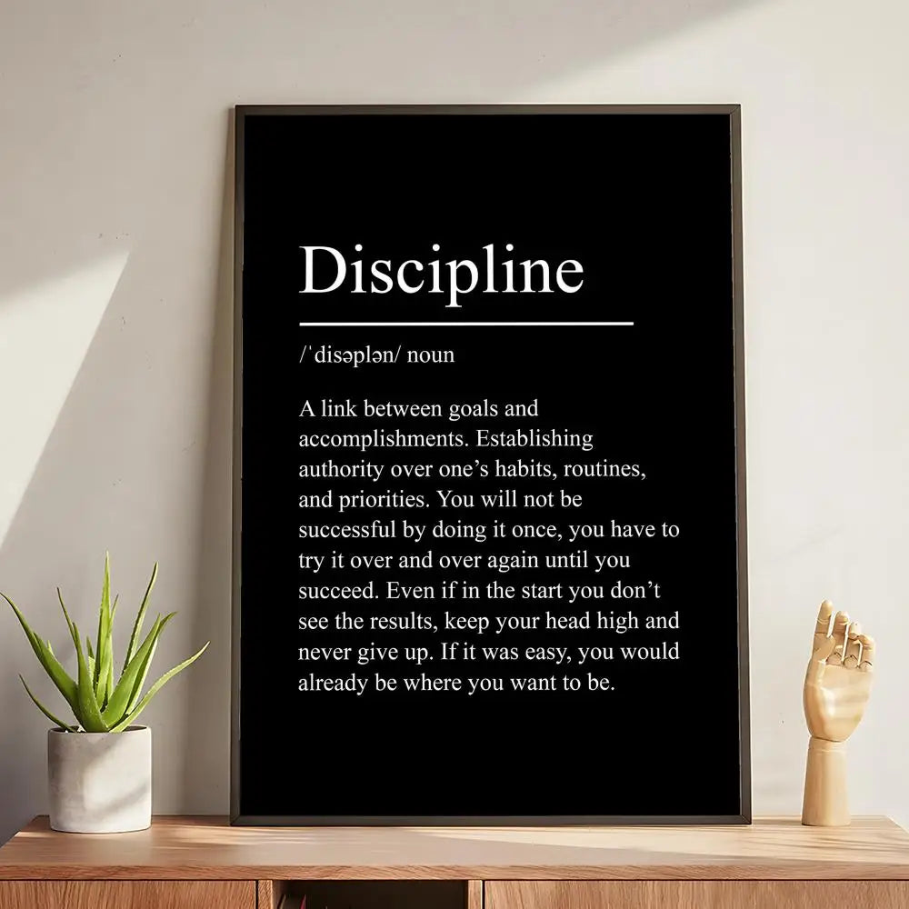 Intentional Living Wall Art — Motivational Poster for Home & Sacred Spaces