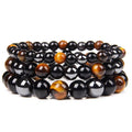 Obsidian & Tiger Eye Protection Bracelet — Grounding Energy Stack