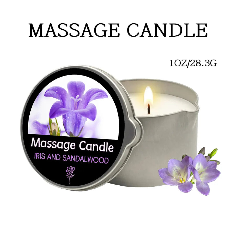 Sensual Ritual Massage Candle — Essential Oil Blend, Melts into Warm Oil