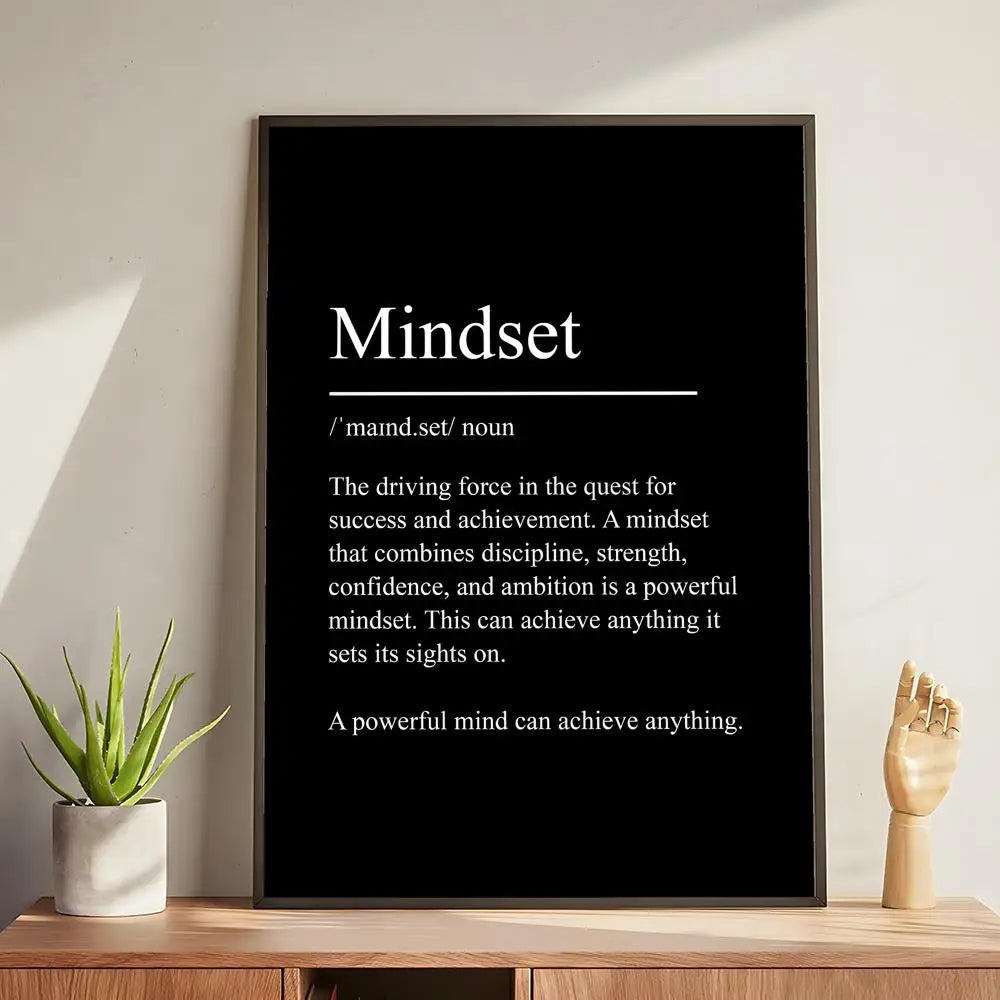 Intentional Living Wall Art — Motivational Poster for Home & Sacred Spaces