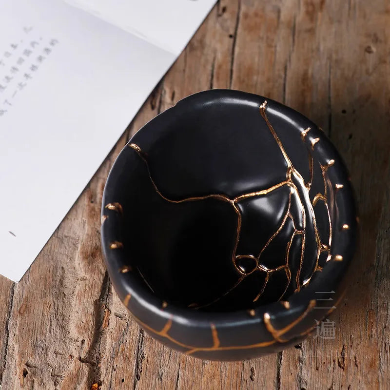 Wabi-Sabi Handmade Ceramic Tea Cup — Jingdezhen Artisan Pottery