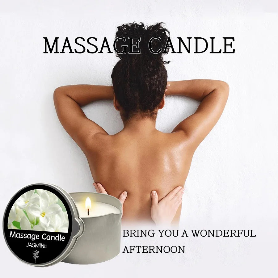 Sensual Ritual Massage Candle — Essential Oil Blend, Melts into Warm Oil