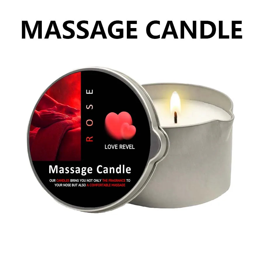 Sensual Ritual Massage Candle — Essential Oil Blend, Melts into Warm Oil