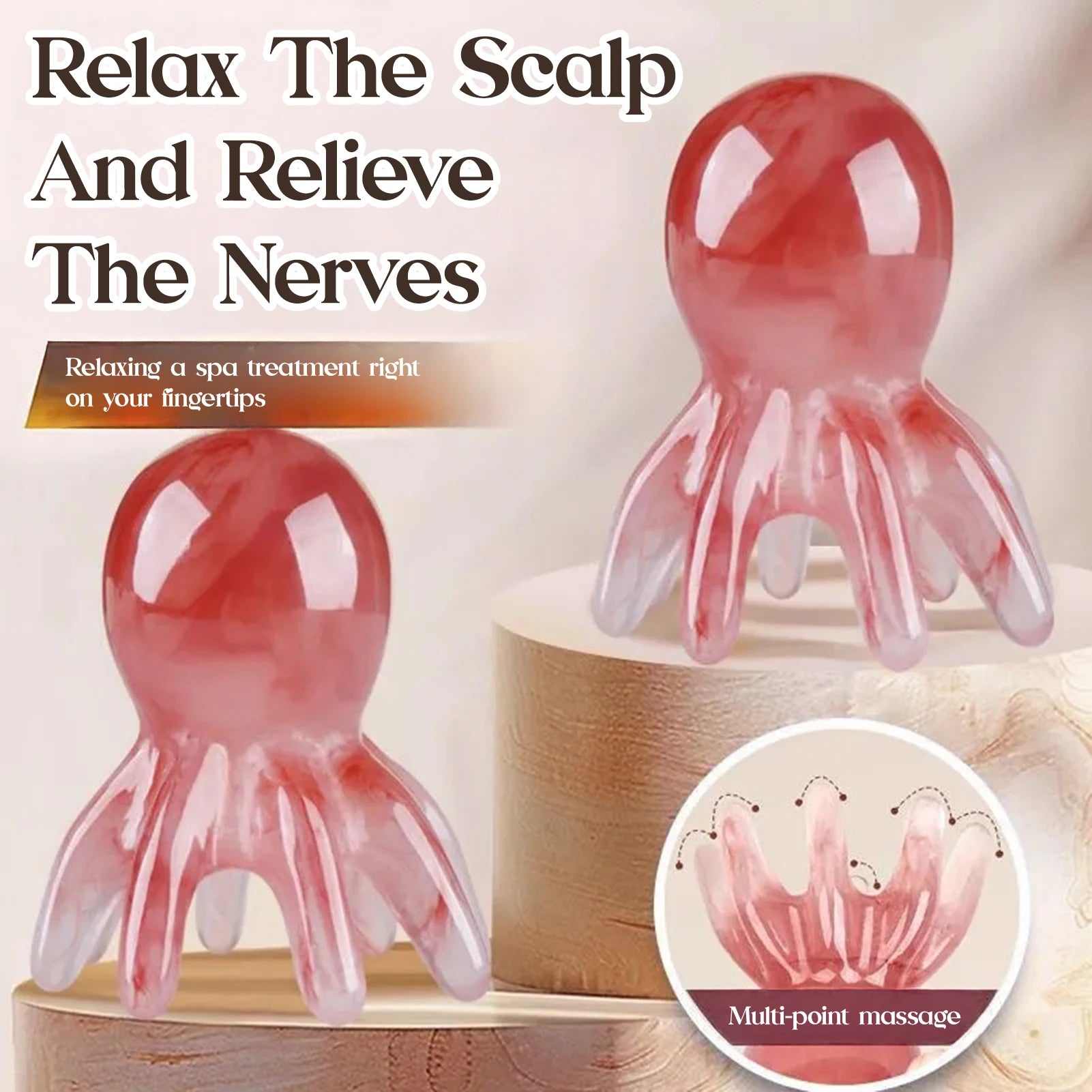 Scalp Ritual Massager — Tension Relief & Gua Sha Head Tool
