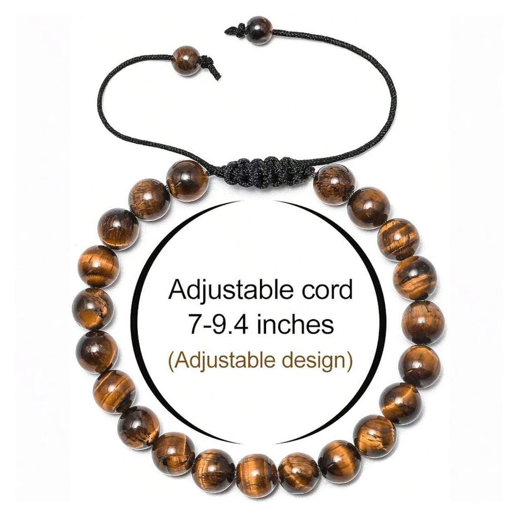 Tiger Eye & Lava Rock Bracelet — Strength & Protection Set