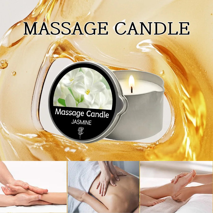 Sensual Ritual Massage Candle — Essential Oil Blend, Melts into Warm Oil