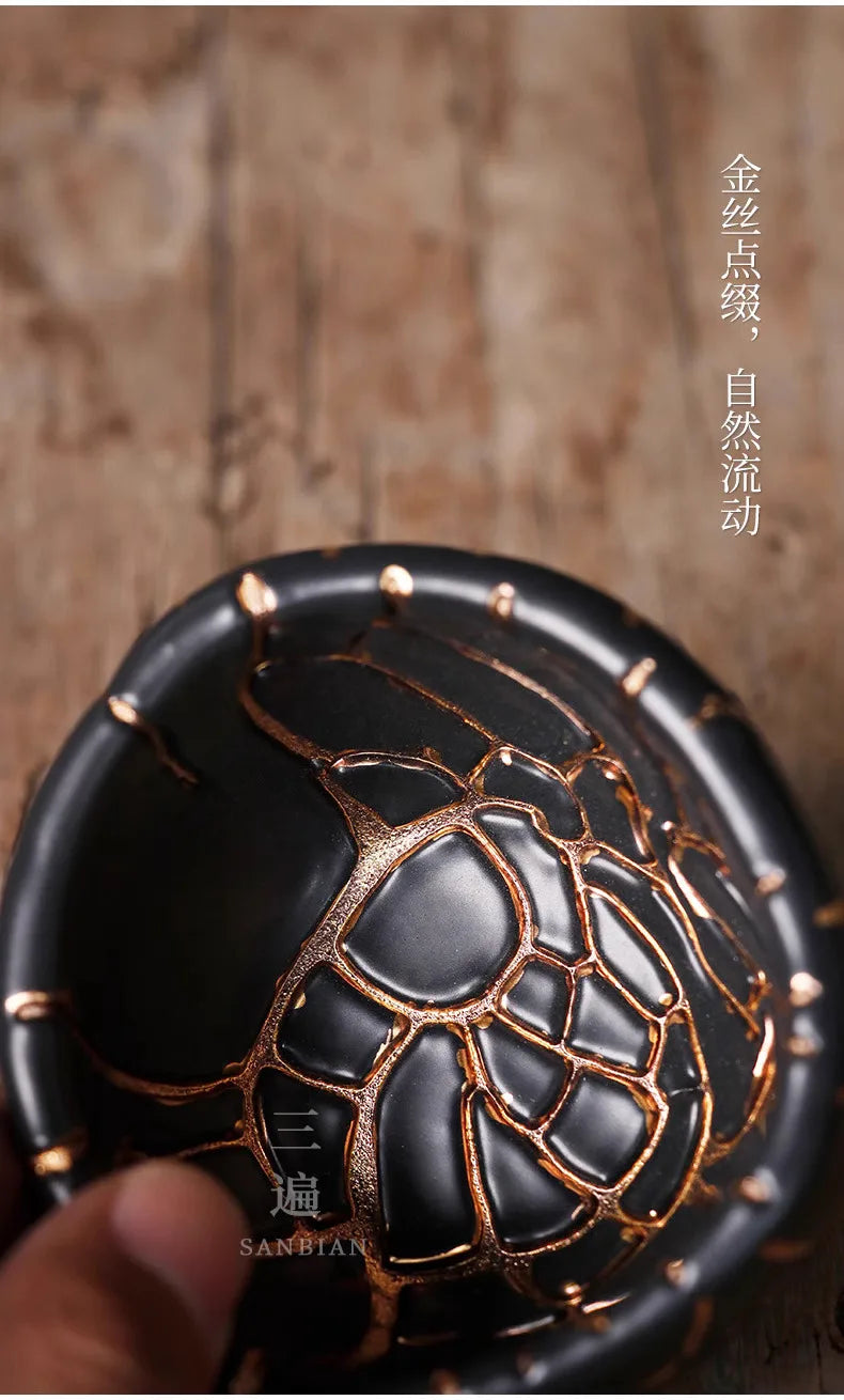 Wabi-Sabi Handmade Ceramic Tea Cup — Jingdezhen Artisan Pottery