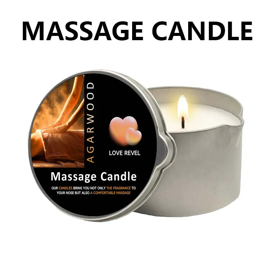 Sensual Ritual Massage Candle — Essential Oil Blend, Melts into Warm Oil