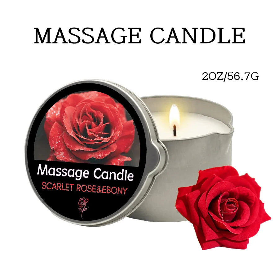 Sensual Ritual Massage Candle — Essential Oil Blend, Melts into Warm Oil