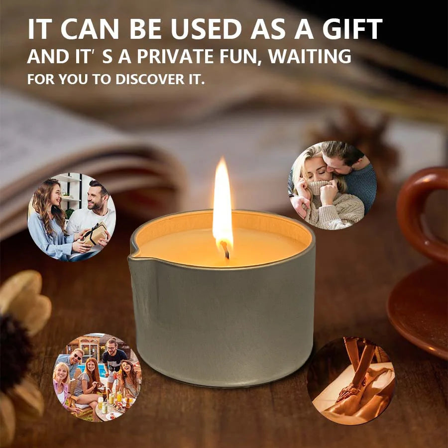 Sensual Ritual Massage Candle — Essential Oil Blend, Melts into Warm Oil