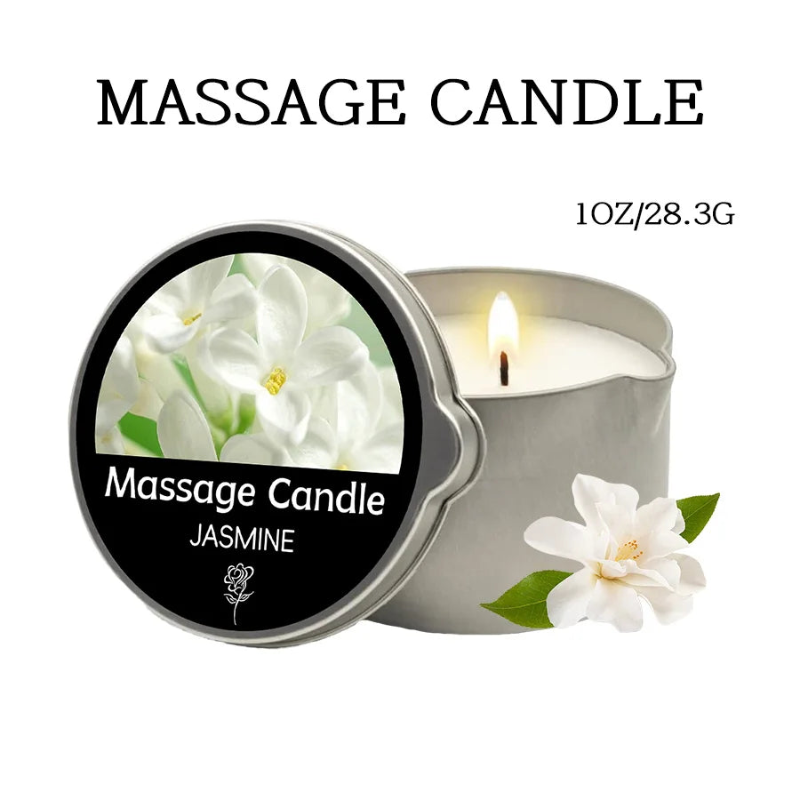 Sensual Ritual Massage Candle — Essential Oil Blend, Melts into Warm Oil