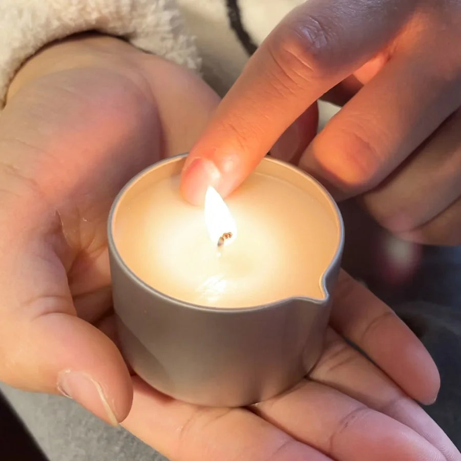 Sensual Ritual Massage Candle — Essential Oil Blend, Melts into Warm Oil