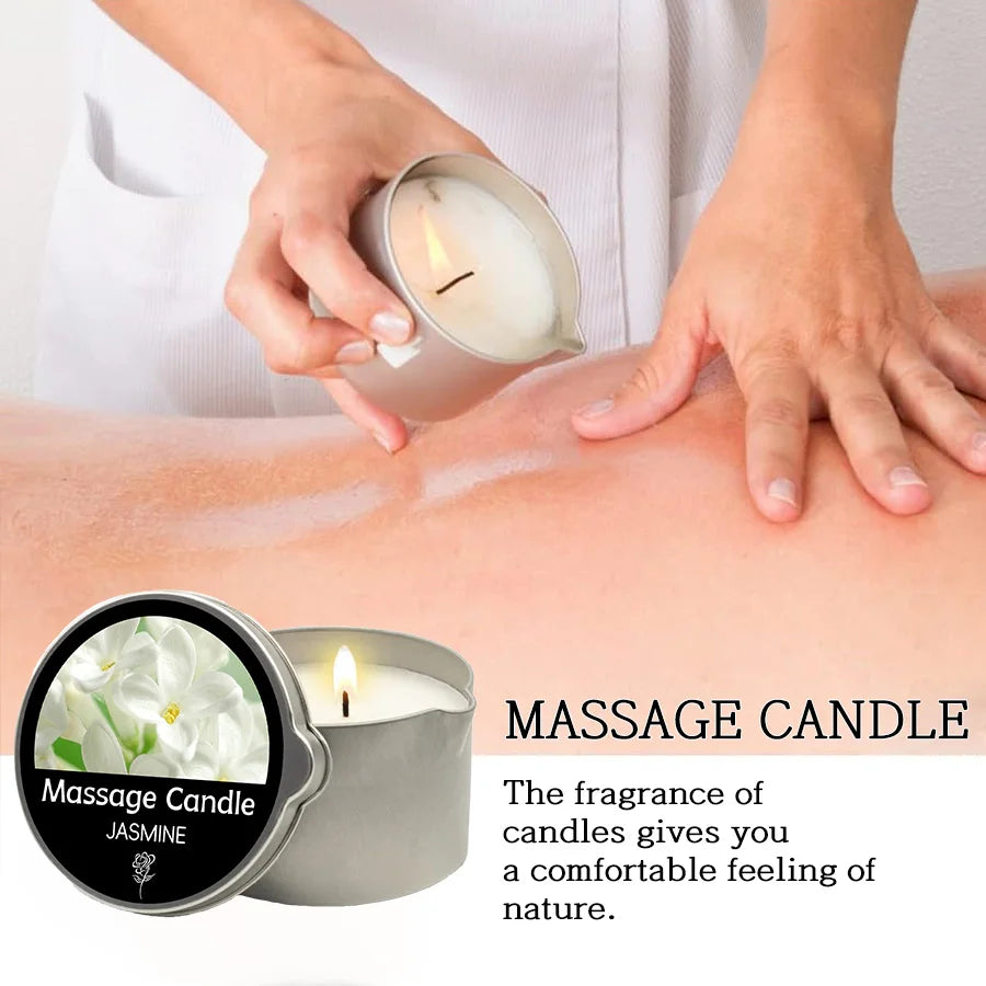 Sensual Ritual Massage Candle — Essential Oil Blend, Melts into Warm Oil