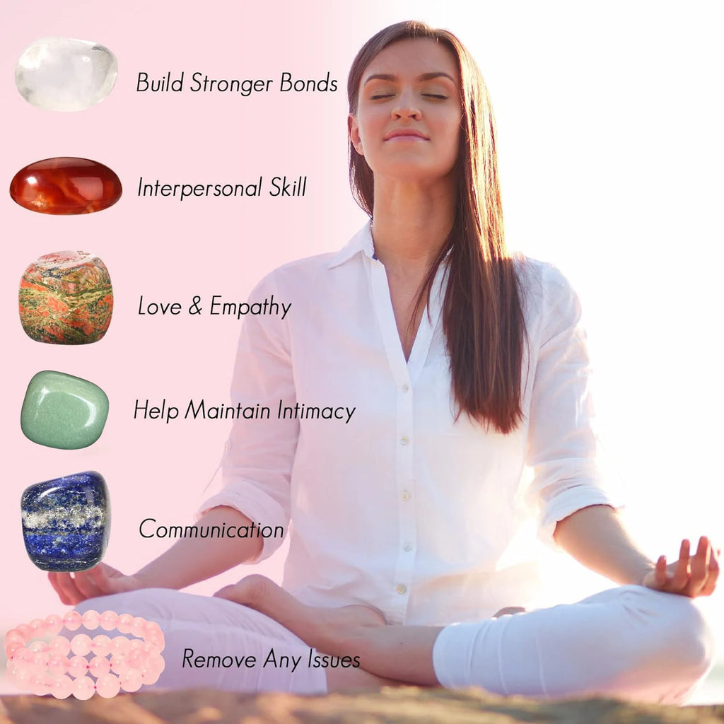 Healing Crystals & Stones Set — Abundance, Protection & Spiritual Growth