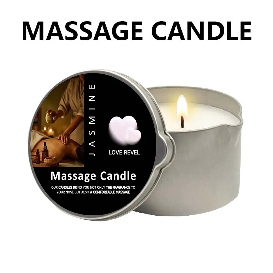 Sensual Ritual Massage Candle — Essential Oil Blend, Melts into Warm Oil