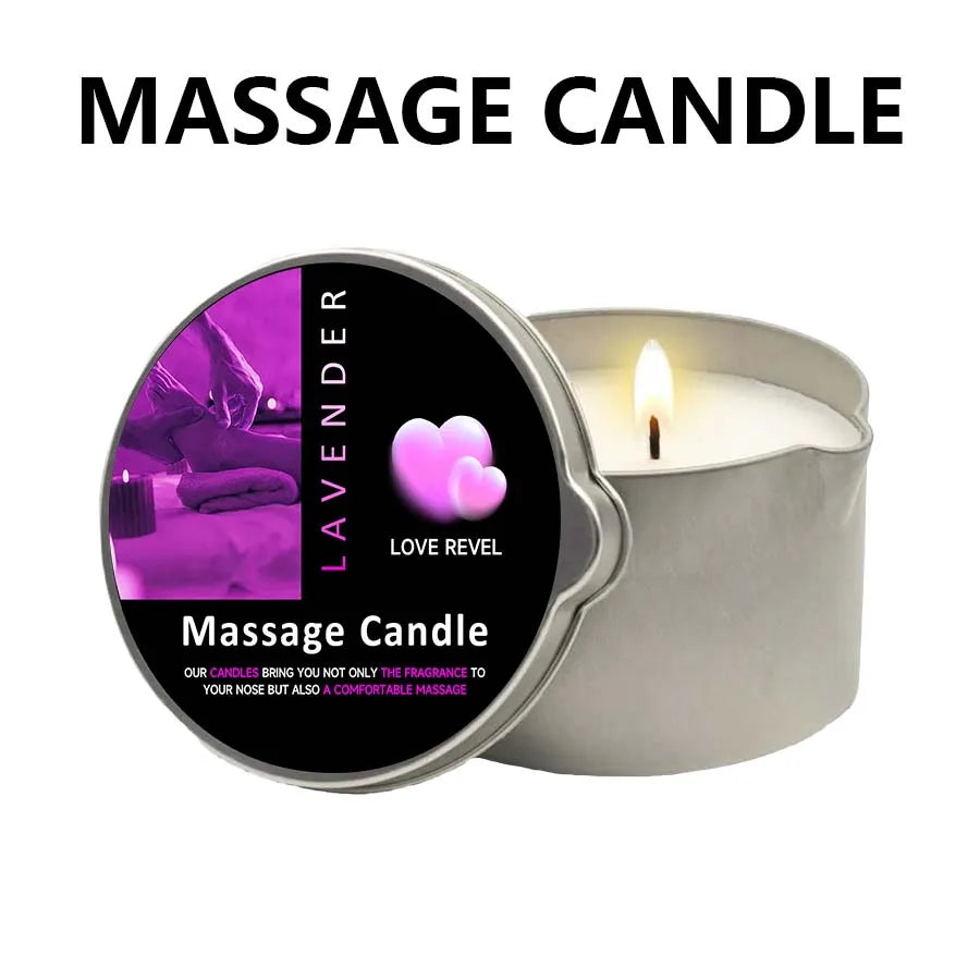 Sensual Ritual Massage Candle — Essential Oil Blend, Melts into Warm Oil