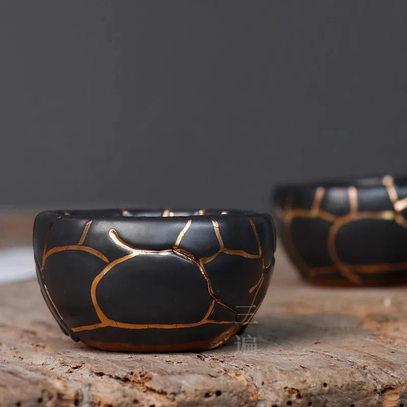 Wabi-Sabi Handmade Ceramic Tea Cup — Jingdezhen Artisan Pottery