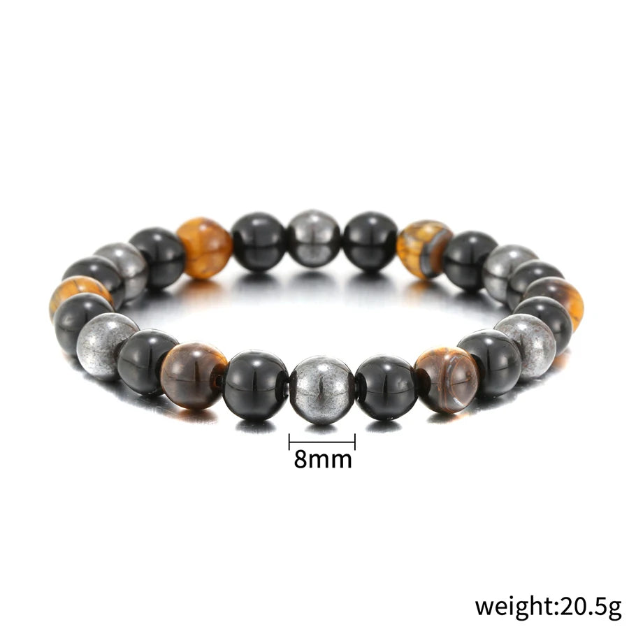 Obsidian & Tiger Eye Protection Bracelet — Grounding Energy Stack