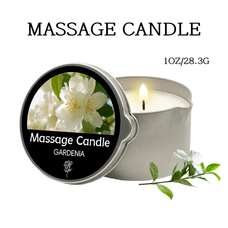 Sensual Ritual Massage Candle — Essential Oil Blend, Melts into Warm Oil