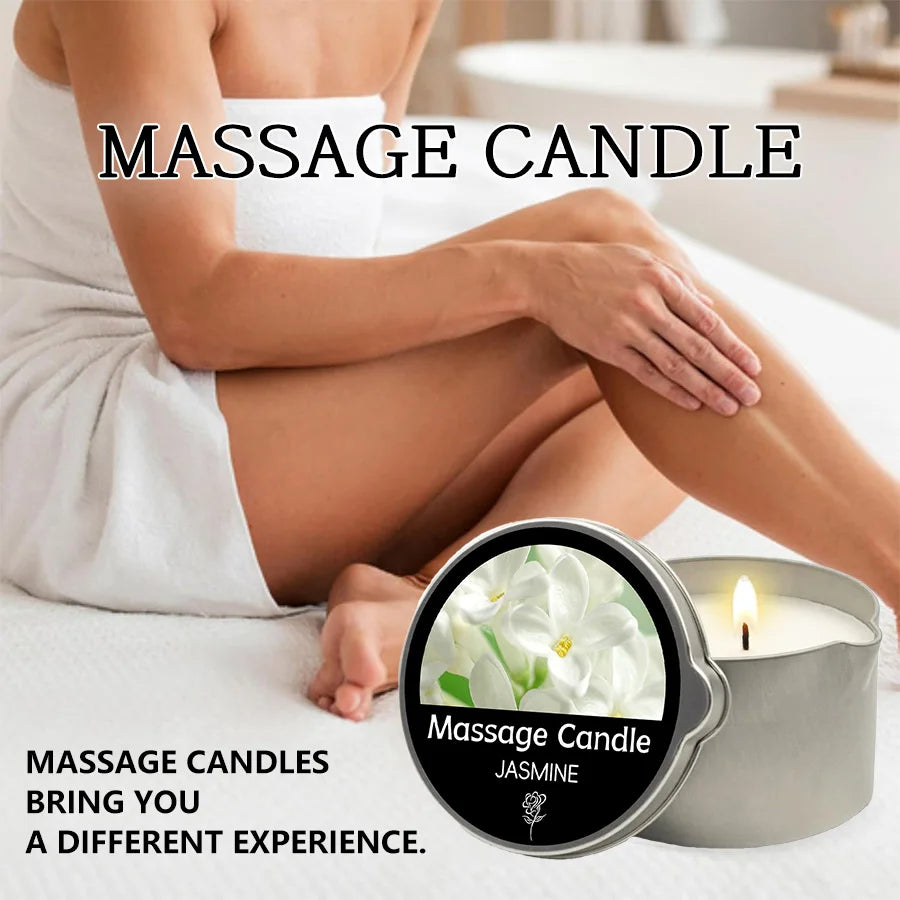 Sensual Ritual Massage Candle — Essential Oil Blend, Melts into Warm Oil