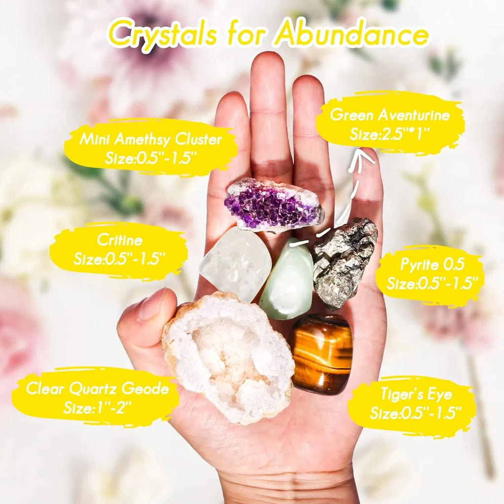 Healing Crystals & Stones Set — Abundance, Protection & Spiritual Growth