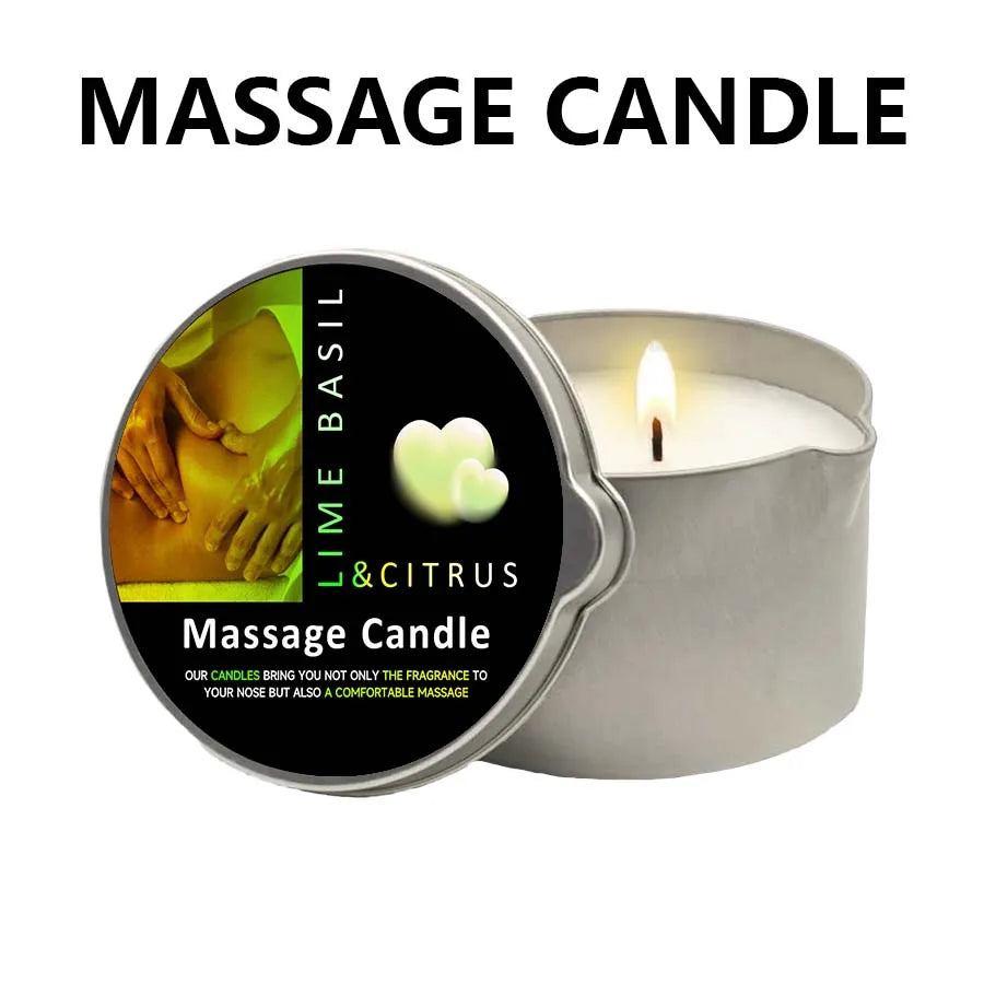 Sensual Ritual Massage Candle — Essential Oil Blend, Melts into Warm Oil