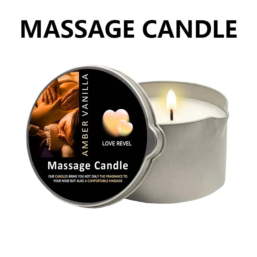 Sensual Ritual Massage Candle — Essential Oil Blend, Melts into Warm Oil