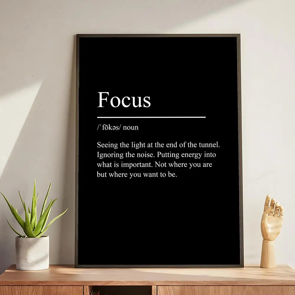 Intentional Living Wall Art — Motivational Poster for Home & Sacred Spaces