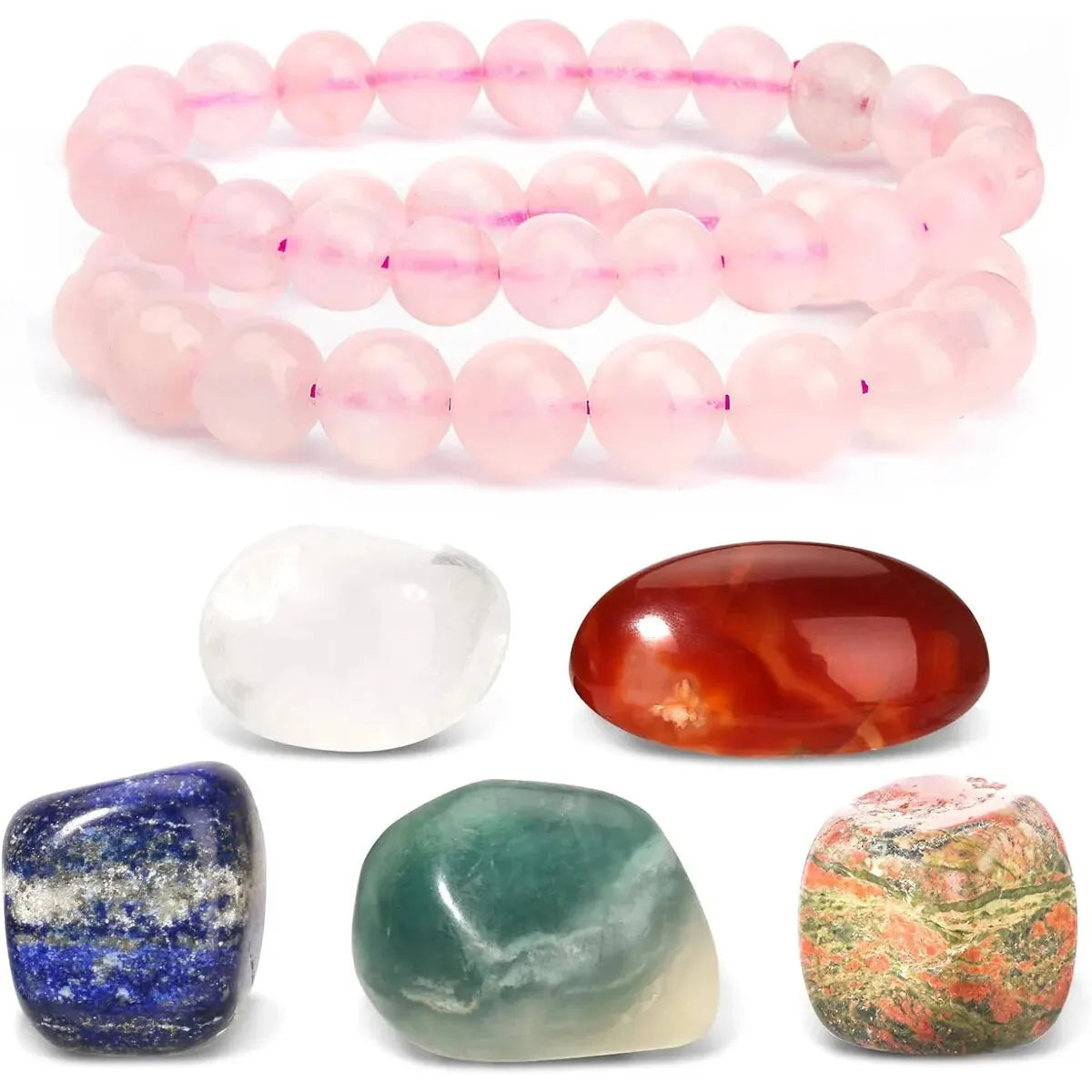 Healing Crystals & Stones Set — Abundance, Protection & Spiritual Growth