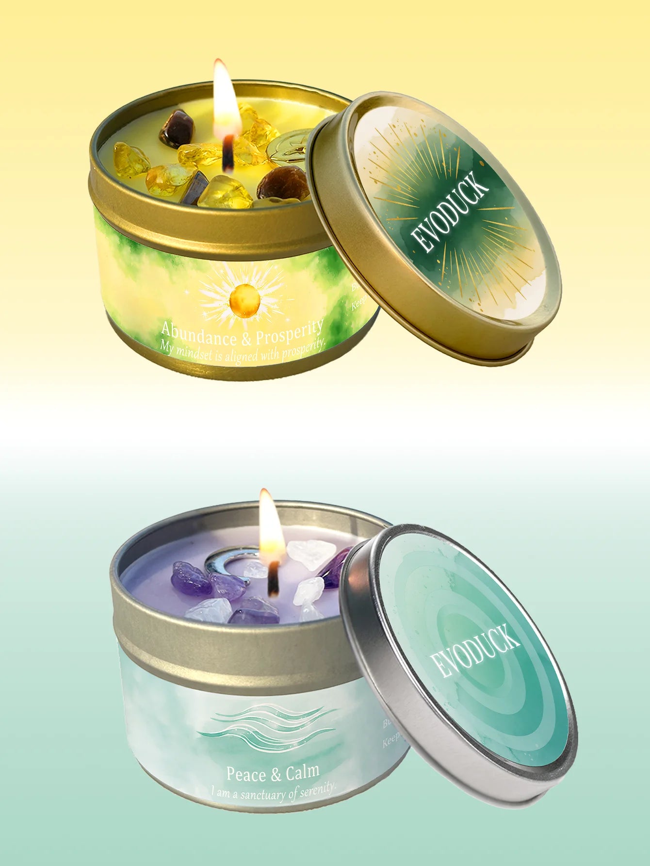Patchouli & Cinnamon Abundance Candle — Crystal Aromatherapy
