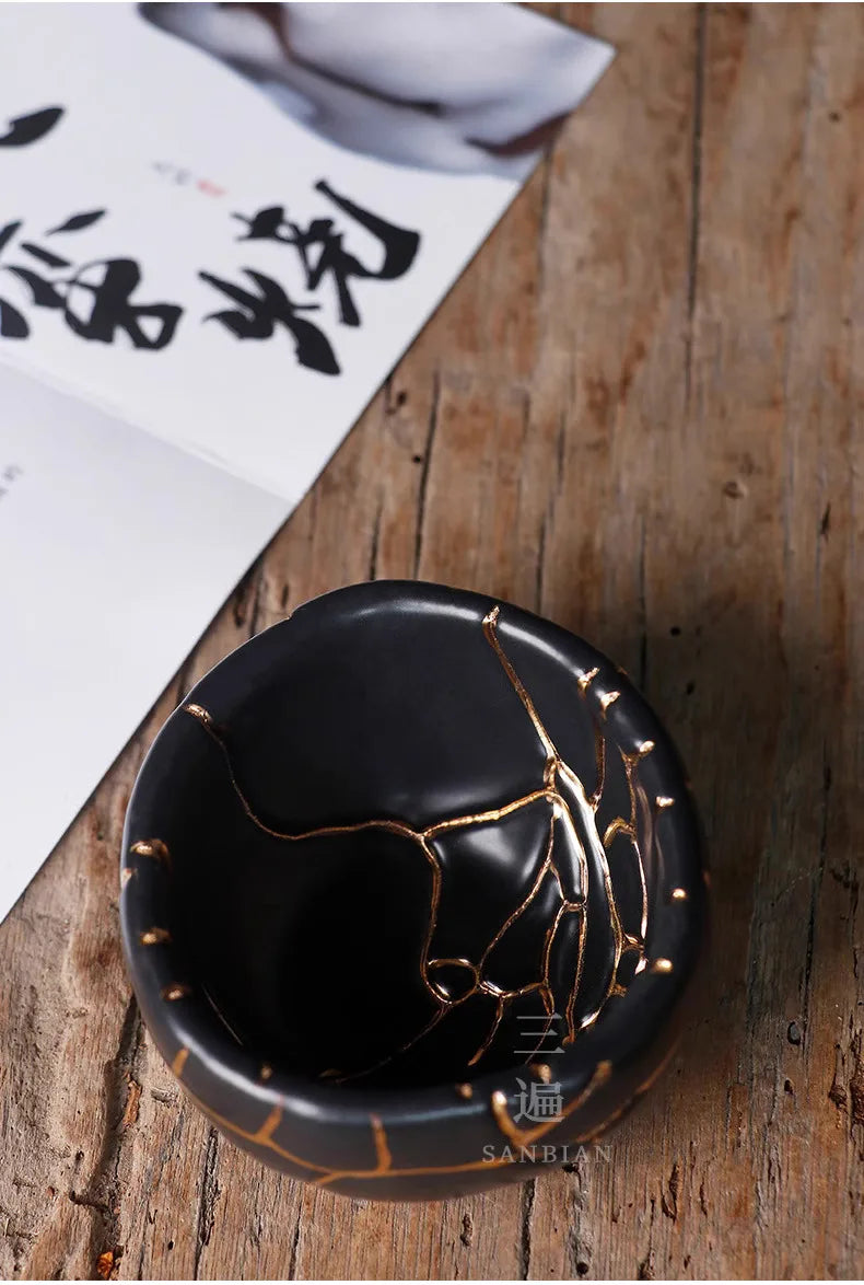 Wabi-Sabi Handmade Ceramic Tea Cup — Jingdezhen Artisan Pottery