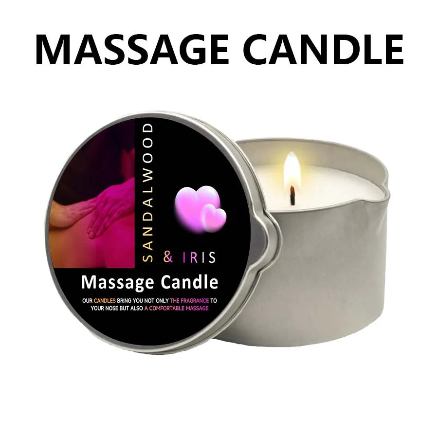 Sensual Ritual Massage Candle — Essential Oil Blend, Melts into Warm Oil