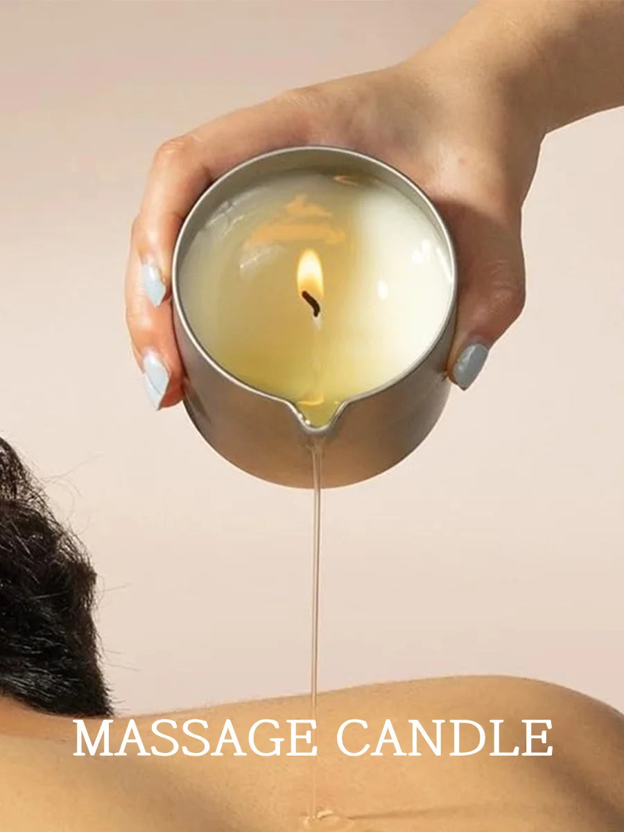 Sensual Ritual Massage Candle — Essential Oil Blend, Melts into Warm Oil